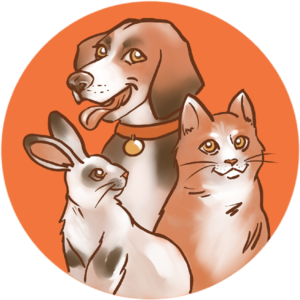 Logo représentant un Lapin, un chien & un chat